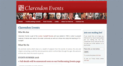 Desktop Screenshot of clarendonevents.org.uk